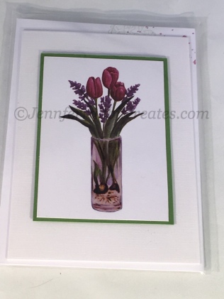 Glossy Accents was used over the vase to create a glass effect.