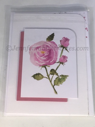 A coordinating panel and a touch of shimmer were added to create this card.
